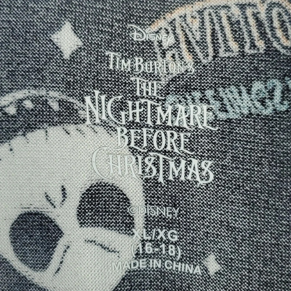 Tim Burton's Nightmare Before Christmas Disney pajama sweater nightgown XL - Picture 4 of 9